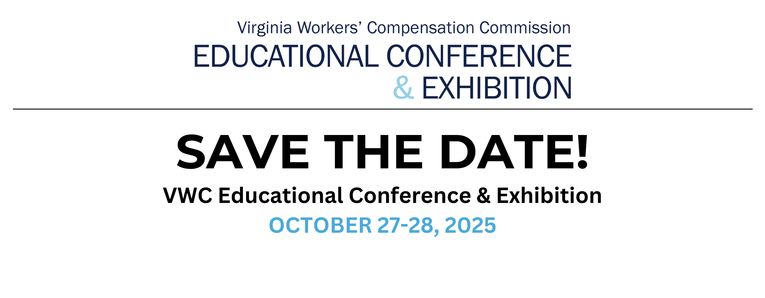 Save the date for the 2025 Educational Conference